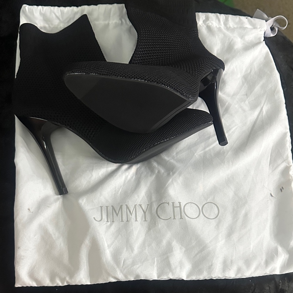 Jimmy Choo Black Heeled Boots